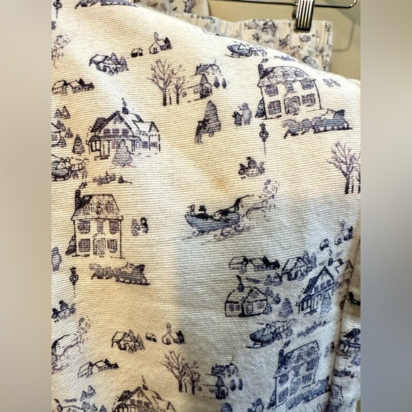 Petite Plume Winter Vignette Pajama Set in Blue and White Size 10 Youth - Picture 8 of 11